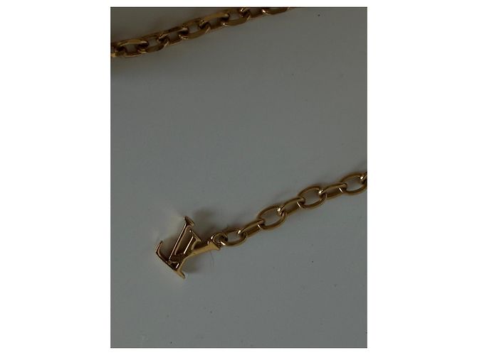 Louis Vuitton Cube Strass Gold Halskette - Ansicht 4