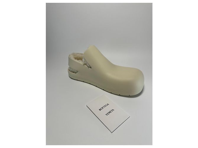 Bottega Veneta – Sea Salt Lined Puddle Clogs – Size EU 42 - vista 11
