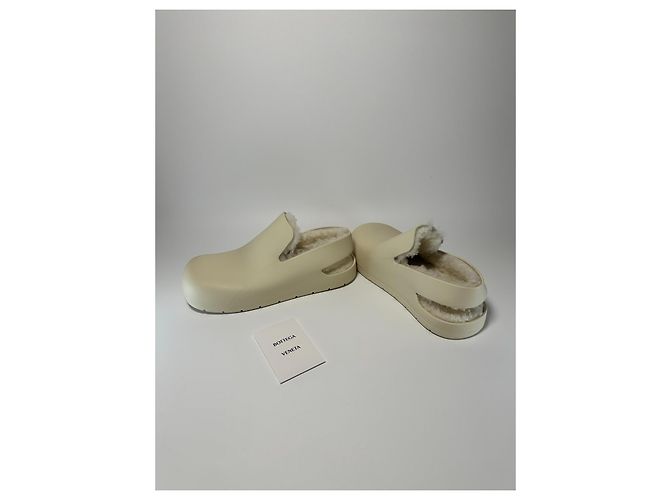 Bottega Veneta – Sea Salt Lined Puddle Clogs – Size EU 42 - vista 14