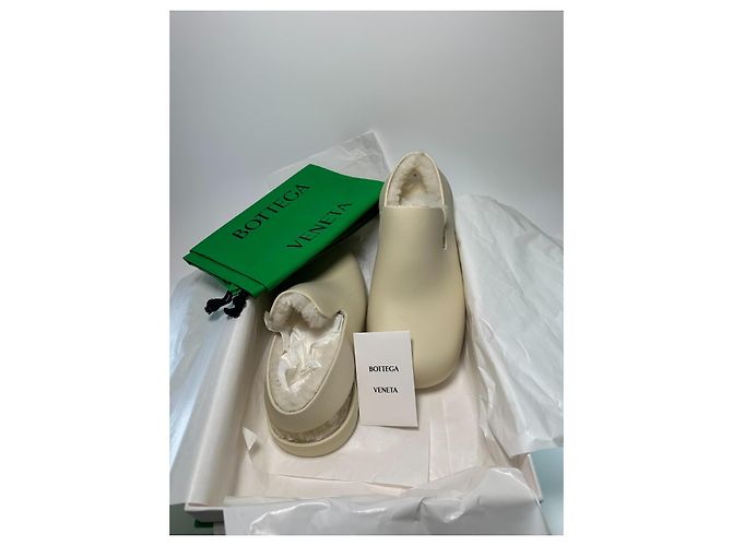Bottega Veneta – Sea Salt Lined Puddle Clogs – Size EU 42 - vista 3