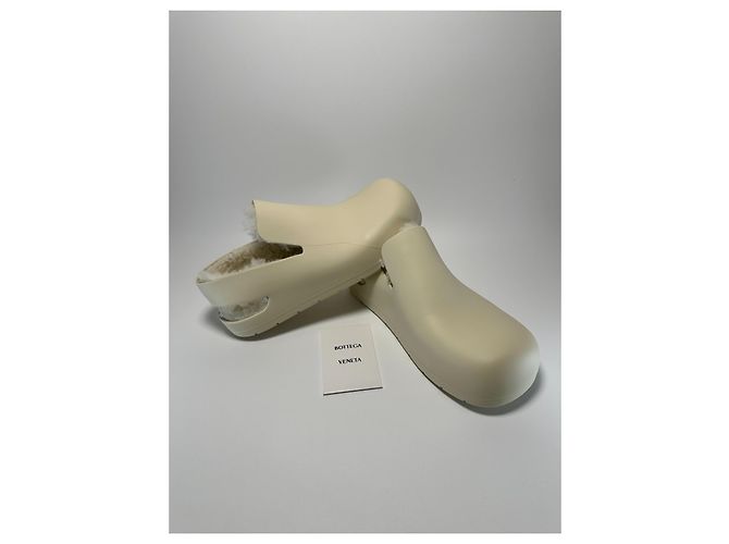 Bottega Veneta – Sea Salt Lined Puddle Clogs – Size EU 42 - vista 4