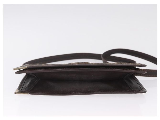 FENDI Zucca Canvas Shoulder Bag Brown Black Auth 212950 - Jerrillo - vista 11