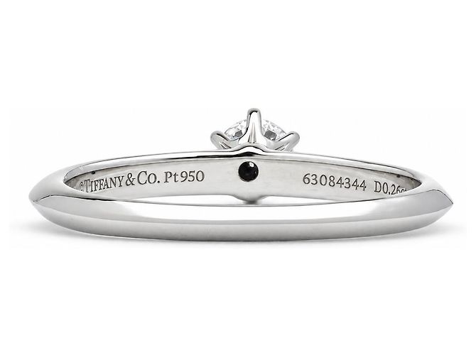 Tiffany & Co. Setting Verlobungsring Platin 950 Diamant 0,28 ct E/VS1 - Ansicht 2