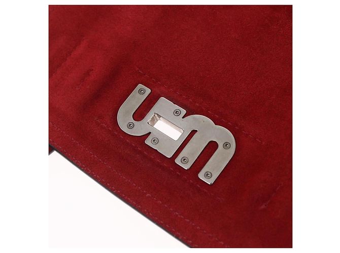 Miu Miu Bolso de Hombro de Cuero Rojo Plata Auth 211468V - Jerrillo - vista 20
