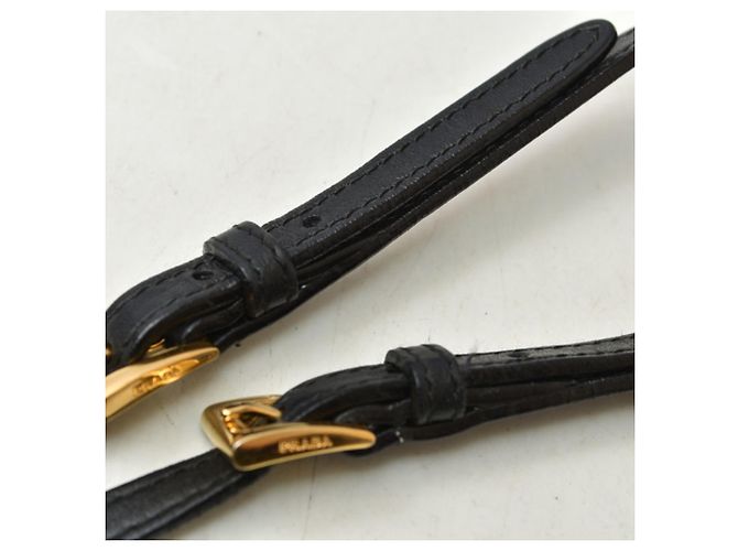 Portafoglio a catena/spalla in nylon nero Prada - vista 10