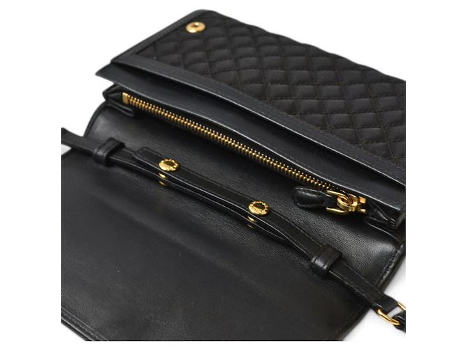 Portafoglio a catena/spalla in nylon nero Prada - vista 11
