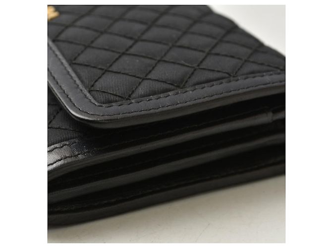 Portafoglio a catena/spalla in nylon nero Prada - vista 8