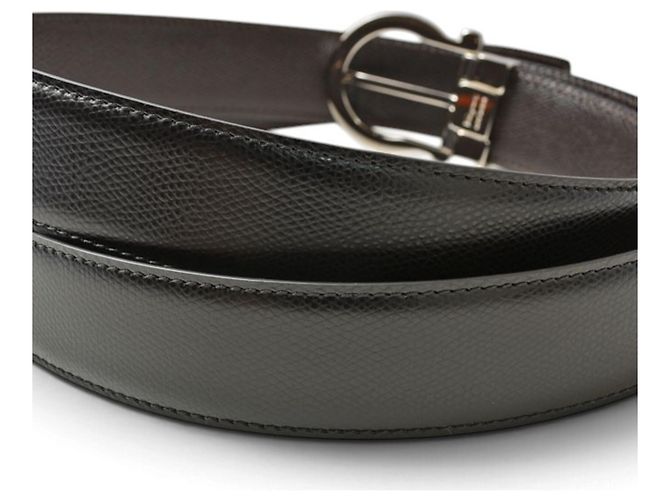 Ceinture réversible en cuir Salvatore Ferragamo - vue 8