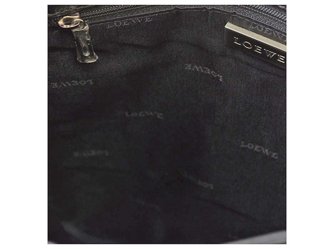 Borsa a tracolla Loewe in vitello nero - vista 12
