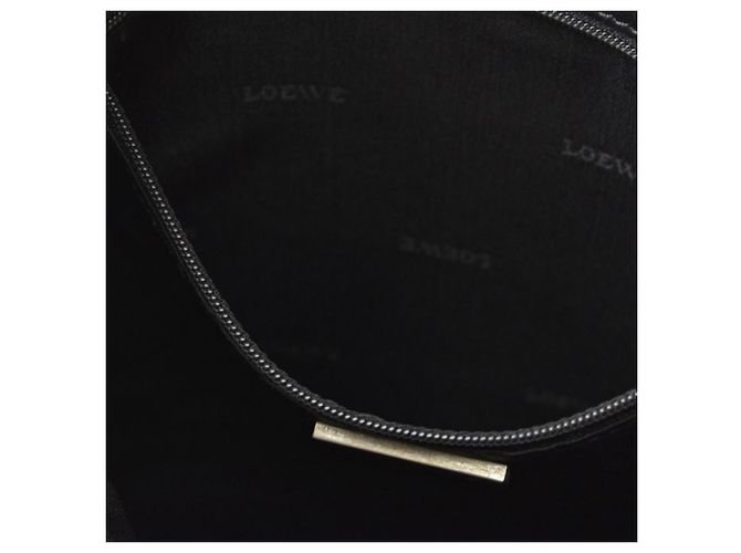 Borsa a tracolla Loewe in vitello nero - vista 13