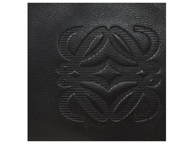 Borsa a tracolla Loewe in vitello nero - vista 4