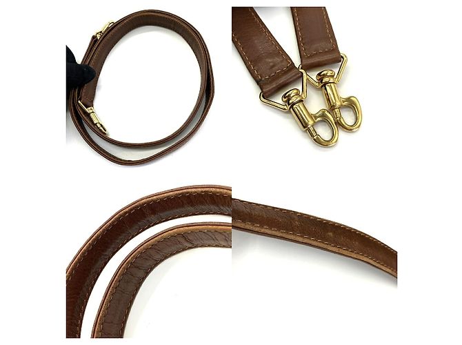 Sac à main Gucci Bamboo en cuir marron - vue 5