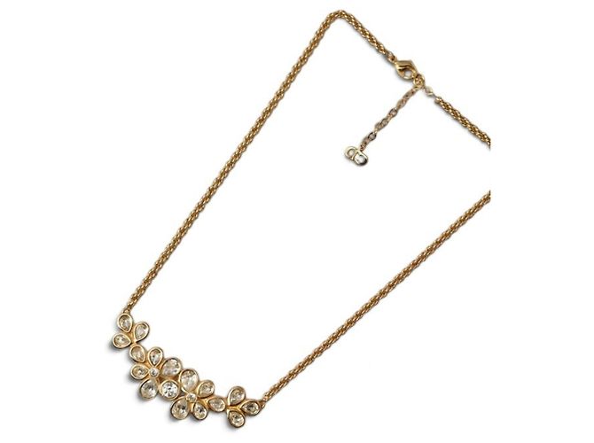 Collar Christian Dior de strass dorado - vista 5