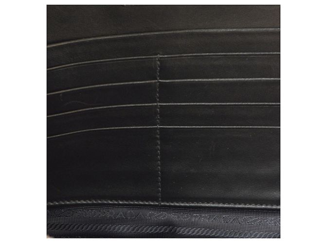 Clutch Prada in pelle Saffiano, Navy - vista 10