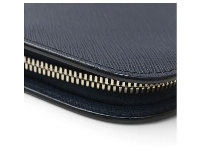 Clutch Prada in pelle Saffiano, Navy - vista 7