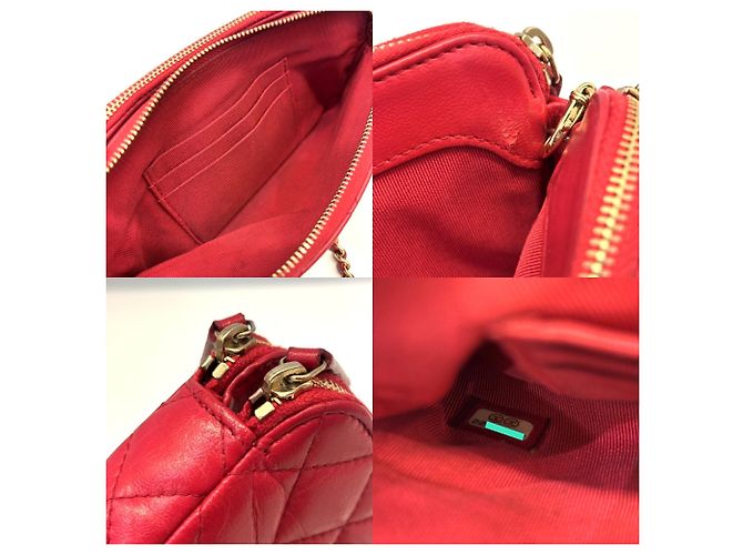 Cartera Chanel roja de cadena/hombro - vista 7