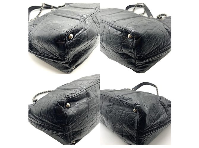 Chanel Shopper aus schwarzem Kalbleder - Ansicht 3
