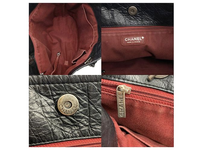 Chanel Shopper aus schwarzem Kalbleder - Ansicht 7