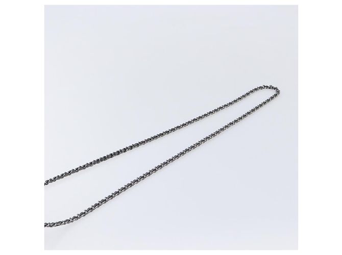 CHANEL Matelasse Chain Shoulder Bag Caviar Skin Gray Silver CC Auth 213364M - Jerrillo - vista 8