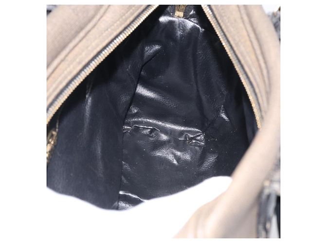 FENDI Hand Bag Canvas 2way Brown Gold Tone Auth ti4049 - Jerrillo - vista 19