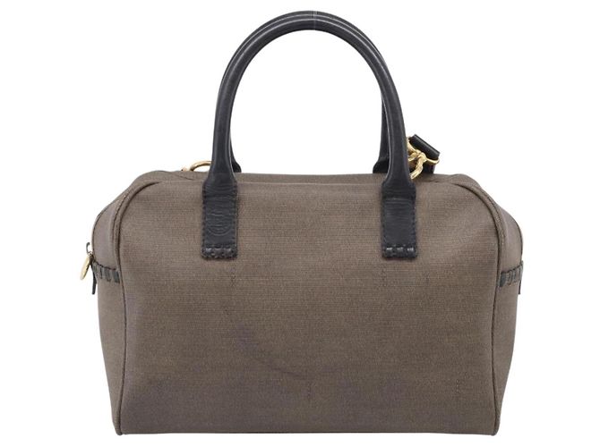 FENDI Hand Bag Canvas 2way Brown Gold Tone Auth ti4049 - Jerrillo - vista 2