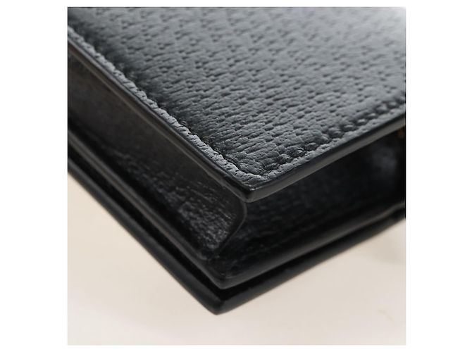 GUCCI Adidas Collaboration Shoulder Wallet Leather Black 702248 Auth 210520M - Jerrillo - vista 13