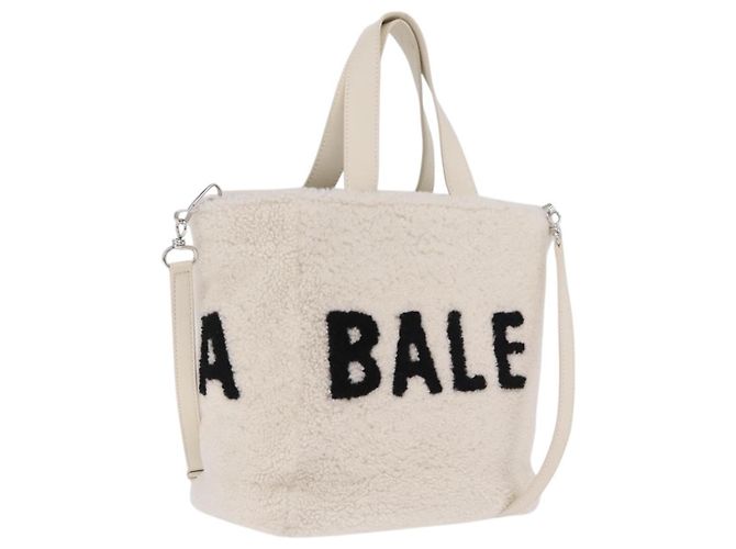 Balenciaga Hand Bag Shearing White Silver 532873 Auth 213324M - Jerrillo - vista 2