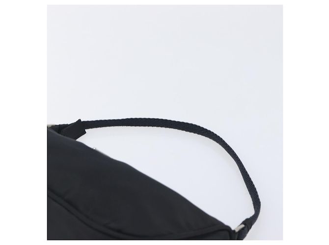 PRADA Bolso de Accesorios Nylon Negro Plata Auth 212103V - Jerrillo - vista 14