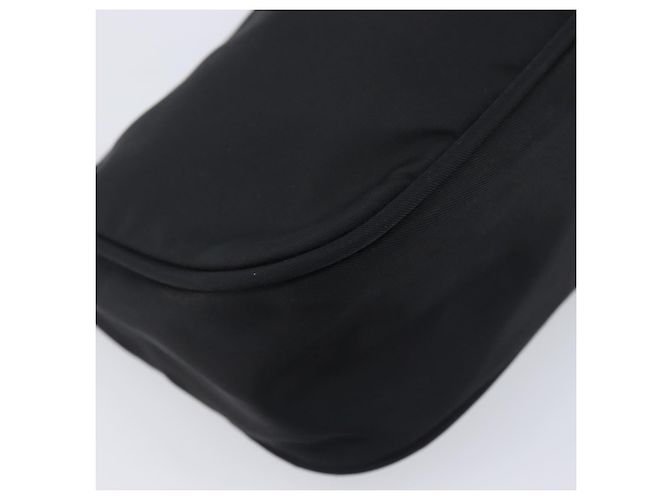 PRADA Bolso de Accesorios Nylon Negro Plata Auth 212103V - Jerrillo - vista 16