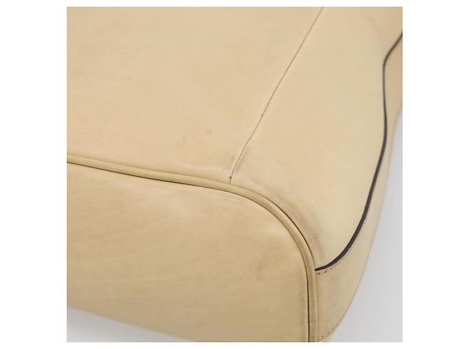 GUCCI Bamboo Shoulder Bag Leather Beige Silver Auth 213389A - Jerrillo - vista 15