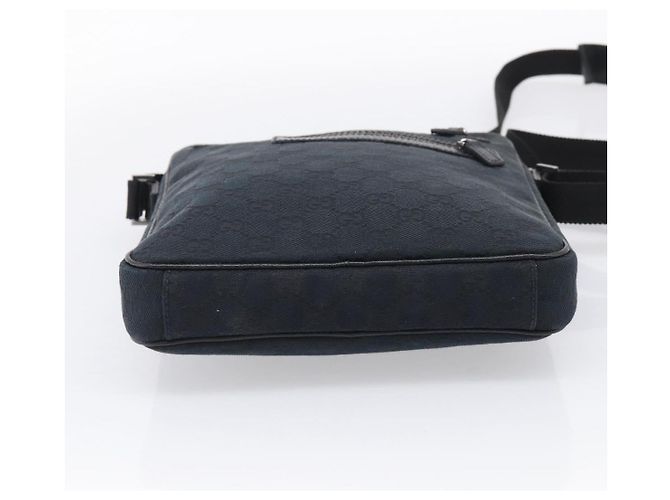 GUCCI GG Canvas Shoulder Bag Black Silver 92551 Auth 213347A - Jerrillo - vista 10