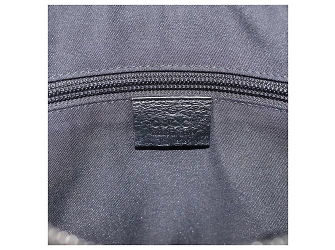 GUCCI GG Canvas Shoulder Bag Black Silver 92551 Auth 213347A - Jerrillo - vista 17