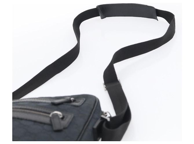 GUCCI GG Canvas Shoulder Bag Black Silver 92551 Auth 213347A - Jerrillo - vista 9