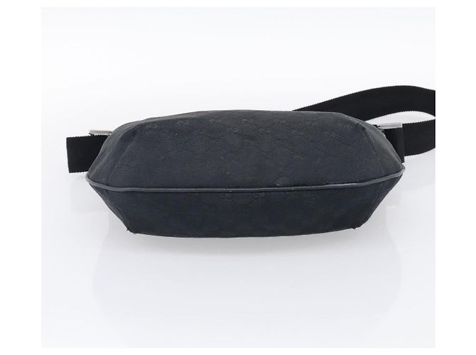 GUCCI GG Canvas Shoulder Bag Black Silver 181092 Auth 213346 - Jerrillo - vista 9