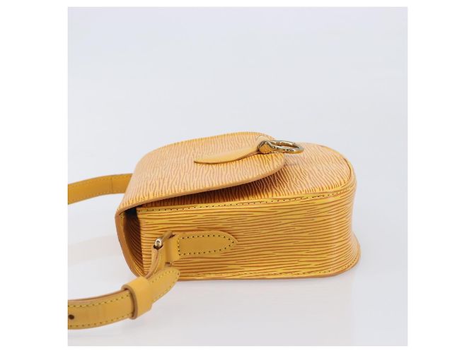 Saint-Cloud LOUIS VUITTON Epi Saint Cloud PM Shoulder Bag Yellow M52219 LV Auth ep17048A - Jerrillo - vue 4