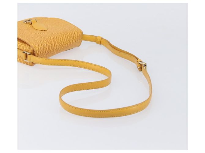 Saint-Cloud LOUIS VUITTON Epi Saint Cloud PM Shoulder Bag Yellow M52219 LV Auth ep17048A - Jerrillo - vue 7