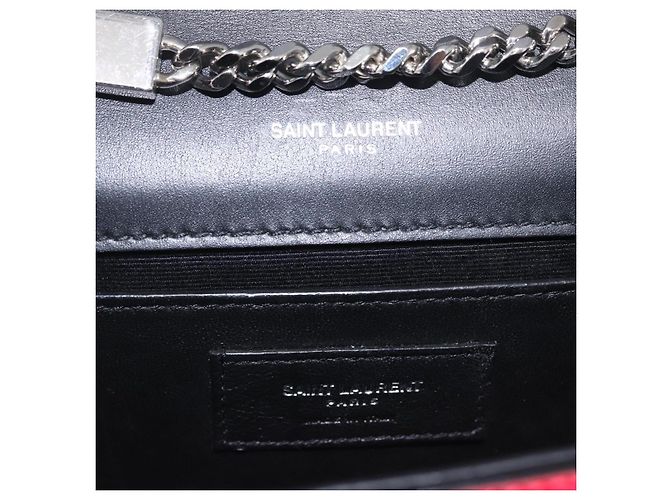 Autre Marque Saint Laurent Chain Shoulder Bag Leather Pink Silver Auth 210941M - Jerrillo - vista 18