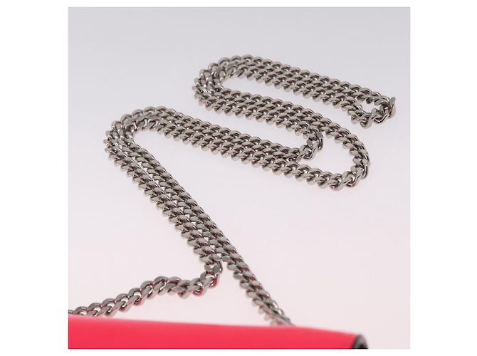 Autre Marque Saint Laurent Chain Shoulder Bag Leather Pink Silver Auth 210941M - Jerrillo - vista 8