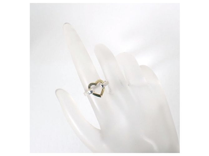 Autre Marque Anello a fascia con cuore in argento sterling e oro Tiffany & Co. - vista 5