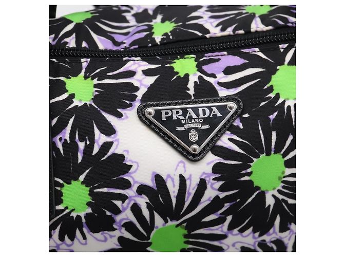 PRADA Tote Bag Nylon 2way Morado Plata Auth 210285A - Jerrillo - vista 20