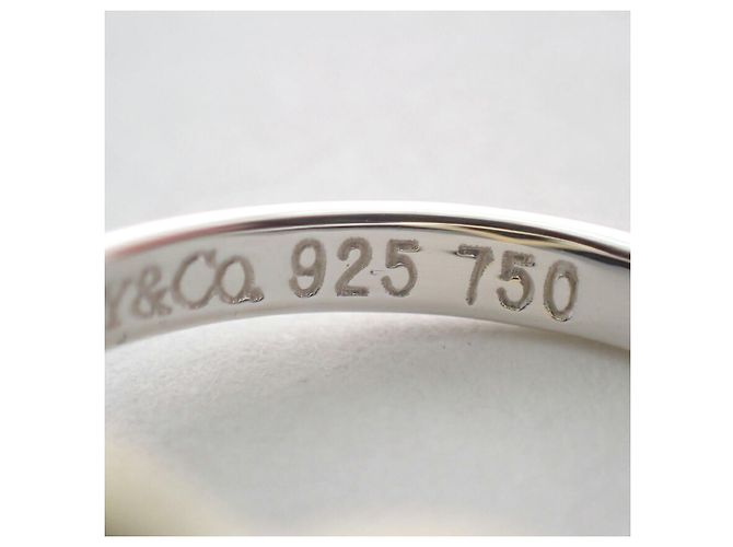 Autre Marque Anello a fascia con cuore in argento sterling e oro giallo Tiffany & Co. - vista 10