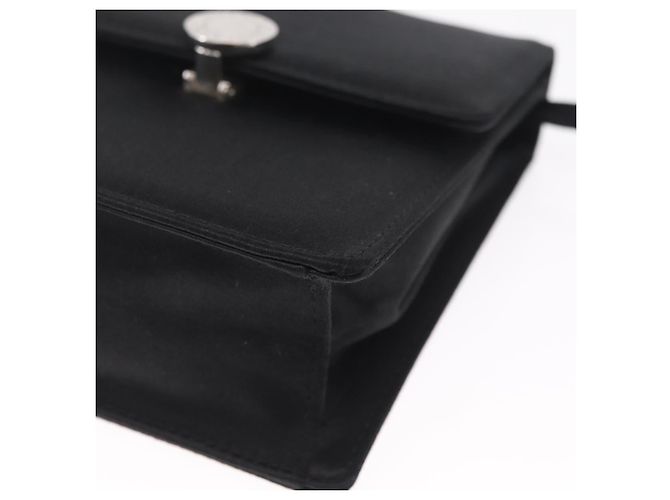 Bulgari BVLGARI Classico Hand Bag Satin Black Auth 210625A - Jerrillo - vista 11