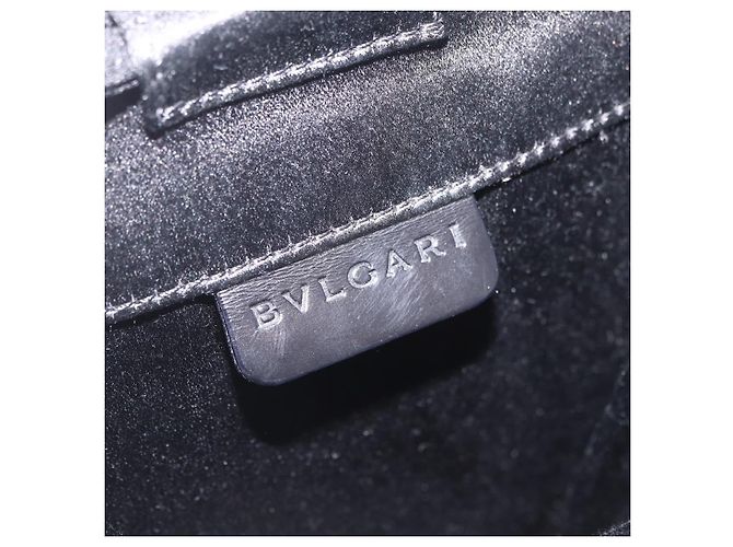 Bulgari BVLGARI Classico Hand Bag Satin Black Auth 210625A - Jerrillo - vista 18