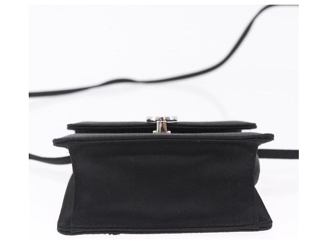 Bulgari BVLGARI Classico Hand Bag Satin Black Auth 210625A - Jerrillo - vista 9