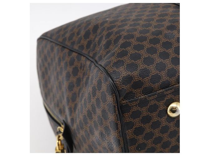 Céline CELINE Macadam Boston Bag PVC Black Gold Tone Auth 209064V - Jerrillo - vue 11