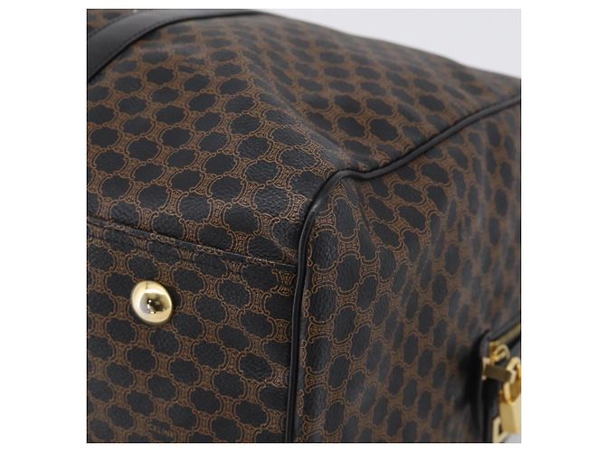 Céline CELINE Macadam Boston Bag PVC Black Gold Tone Auth 209064V - Jerrillo - vue 12