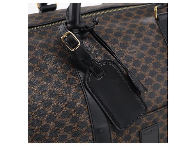 Céline CELINE Macadam Boston Bag PVC Black Gold Tone Auth 209064V - Jerrillo - vue 15