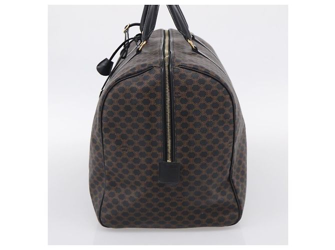 Céline CELINE Macadam Boston Bag PVC Black Gold Tone Auth 209064V - Jerrillo - vue 5