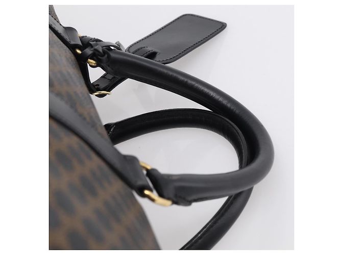 Céline CELINE Macadam Boston Bag PVC Black Gold Tone Auth 209064V - Jerrillo - vue 8