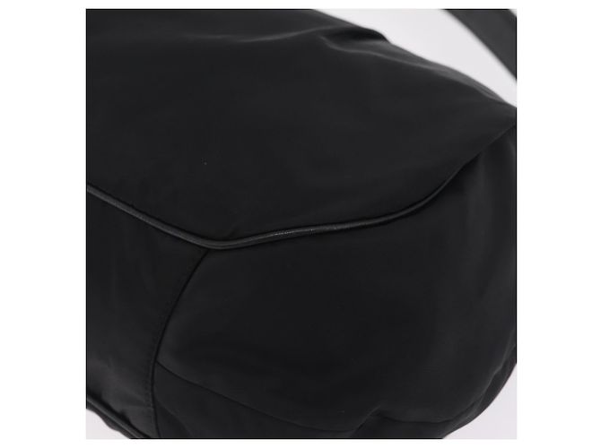 PRADA Schultertasche Nylon Schwarz Silber Auth 208419V - Jerrillo - Ansicht 15